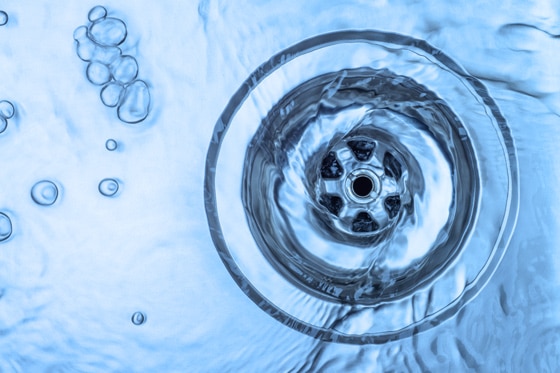 Water Going Down the Drain