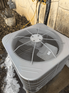 Cleaned outdoor AC unit after repair service in San Antonio TX