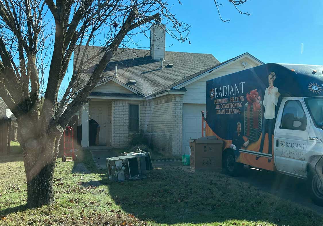 Pflugerville home having an HVAC replacement