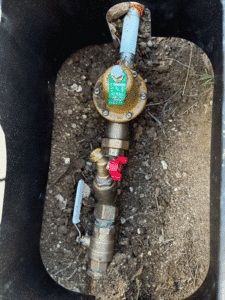 Pressure reducing valve installed on main water line in Spring Branch TX