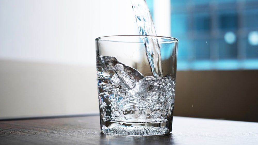 Cup with clean water